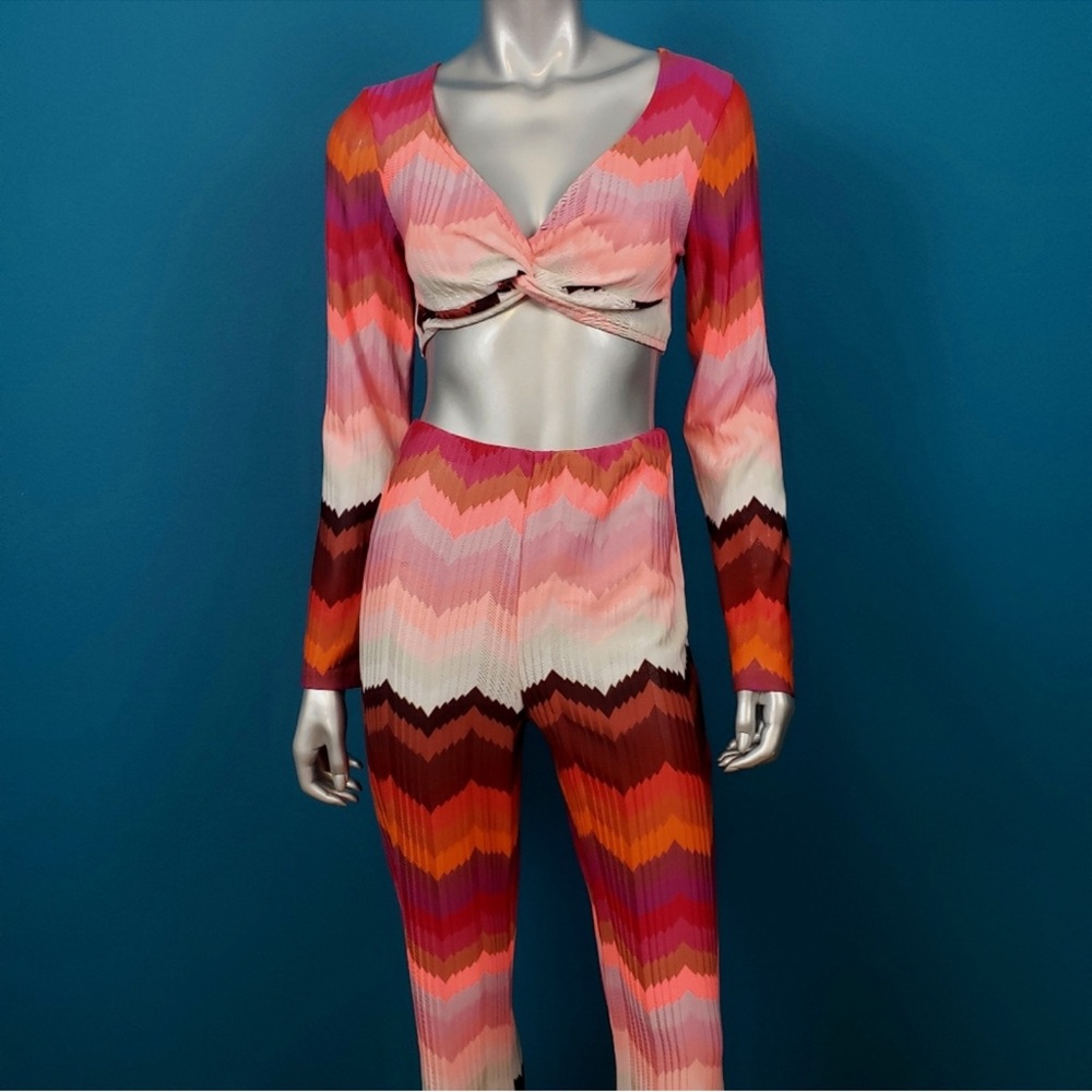 ASOS Multicolor Chevron Knit Set - Picture 8 of 9